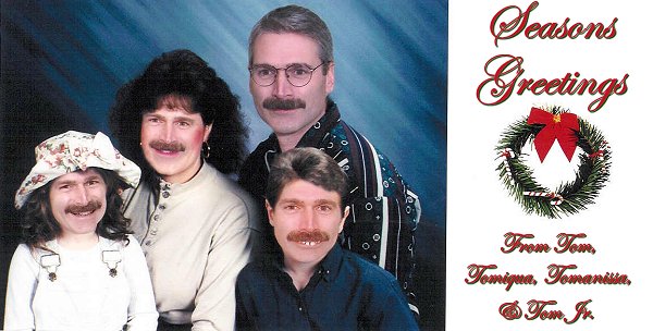 Tom Skaggs, wife Tomanissa, daughter Tomiqua, and son Tom Jr.